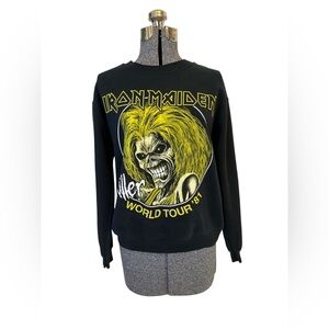 Iron Maiden Small Sweatshirt Y2K Killer World Tour ‘81 Reproduction